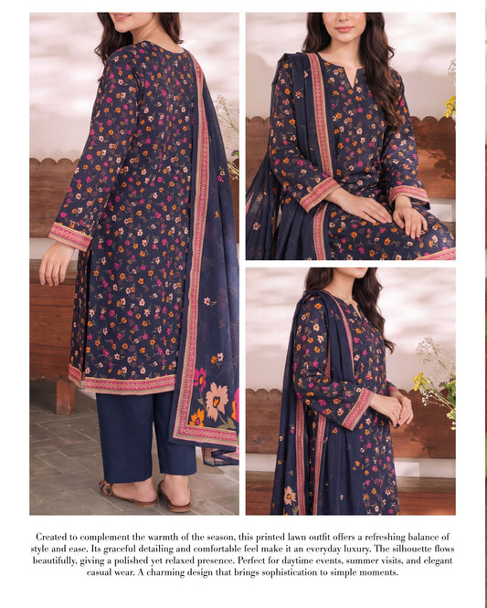 Daman Midsummer Cambric 3pc by VS Textiles | D. 001