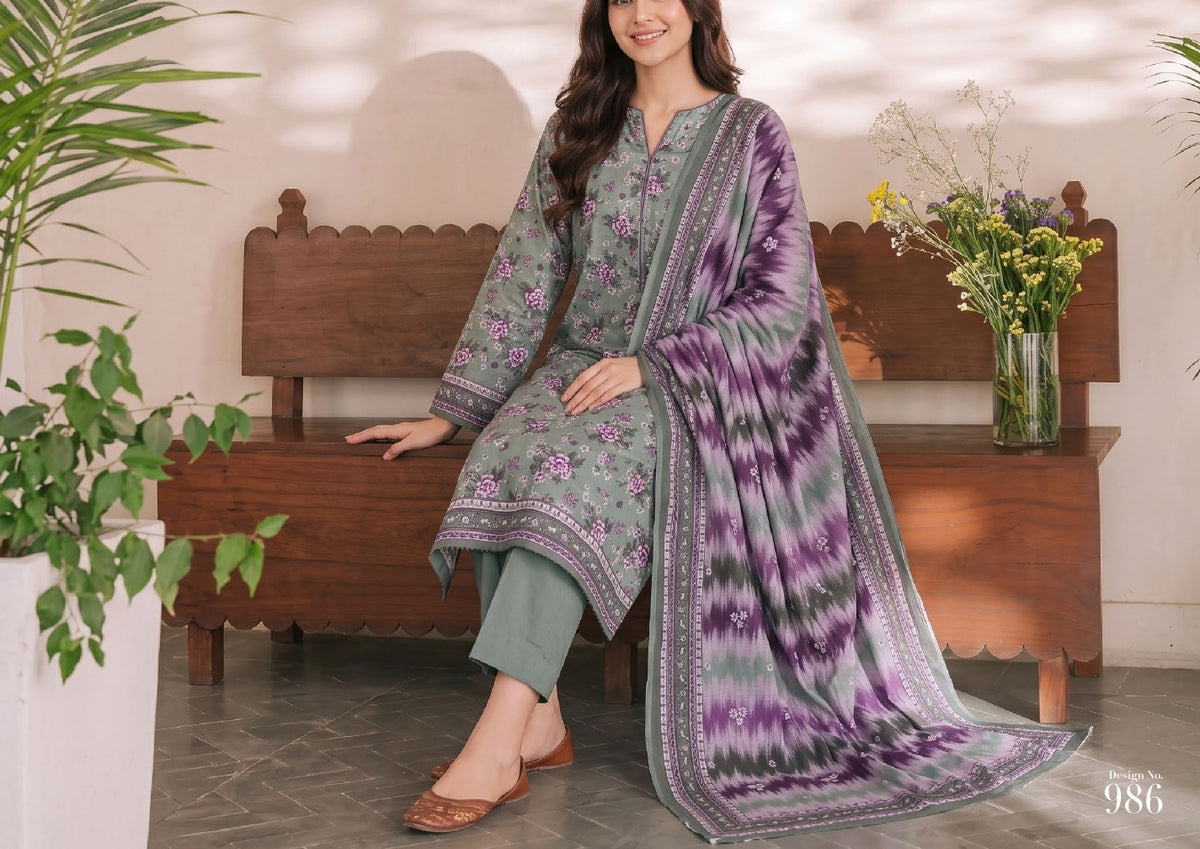 Daman Midsummer Cambric 3pc by VS Textiles | D. 986