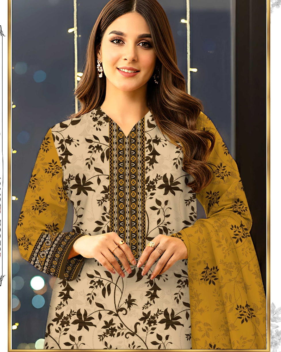 Grace Classic Lawn 3PC – Soft Lawn | Al-Hamra Textiles