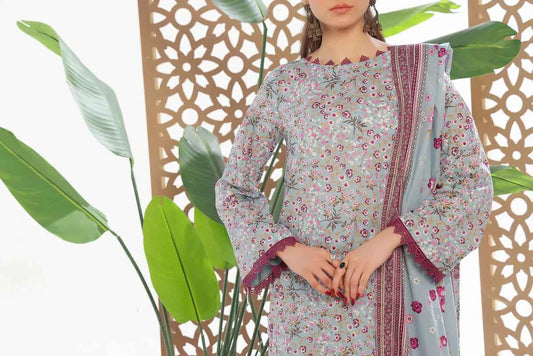 Daman Lawn 3Piece Unstitched | VS Textiles