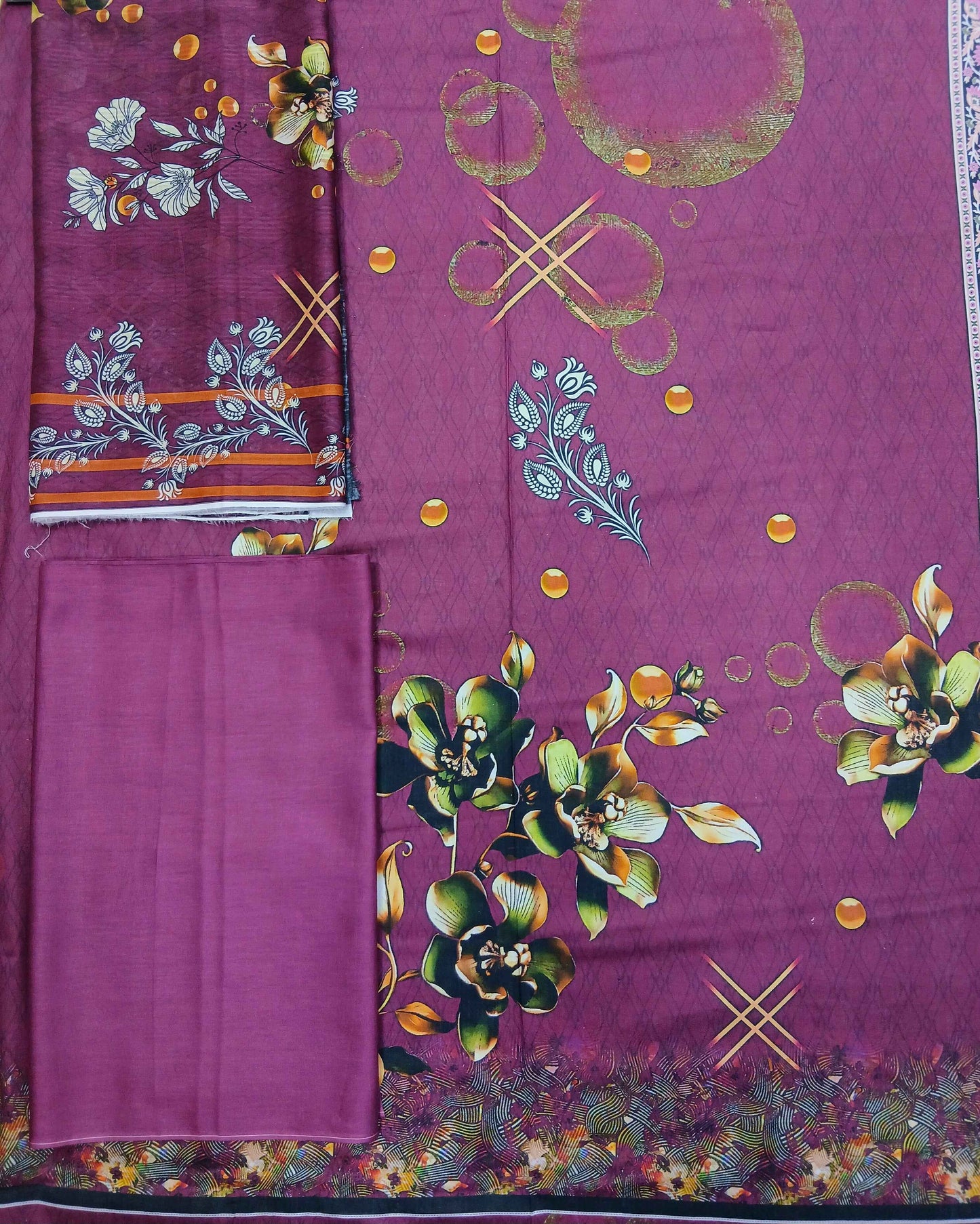 Daman 3piece Tana Dora Lawn with Tana Dora Dupatta
