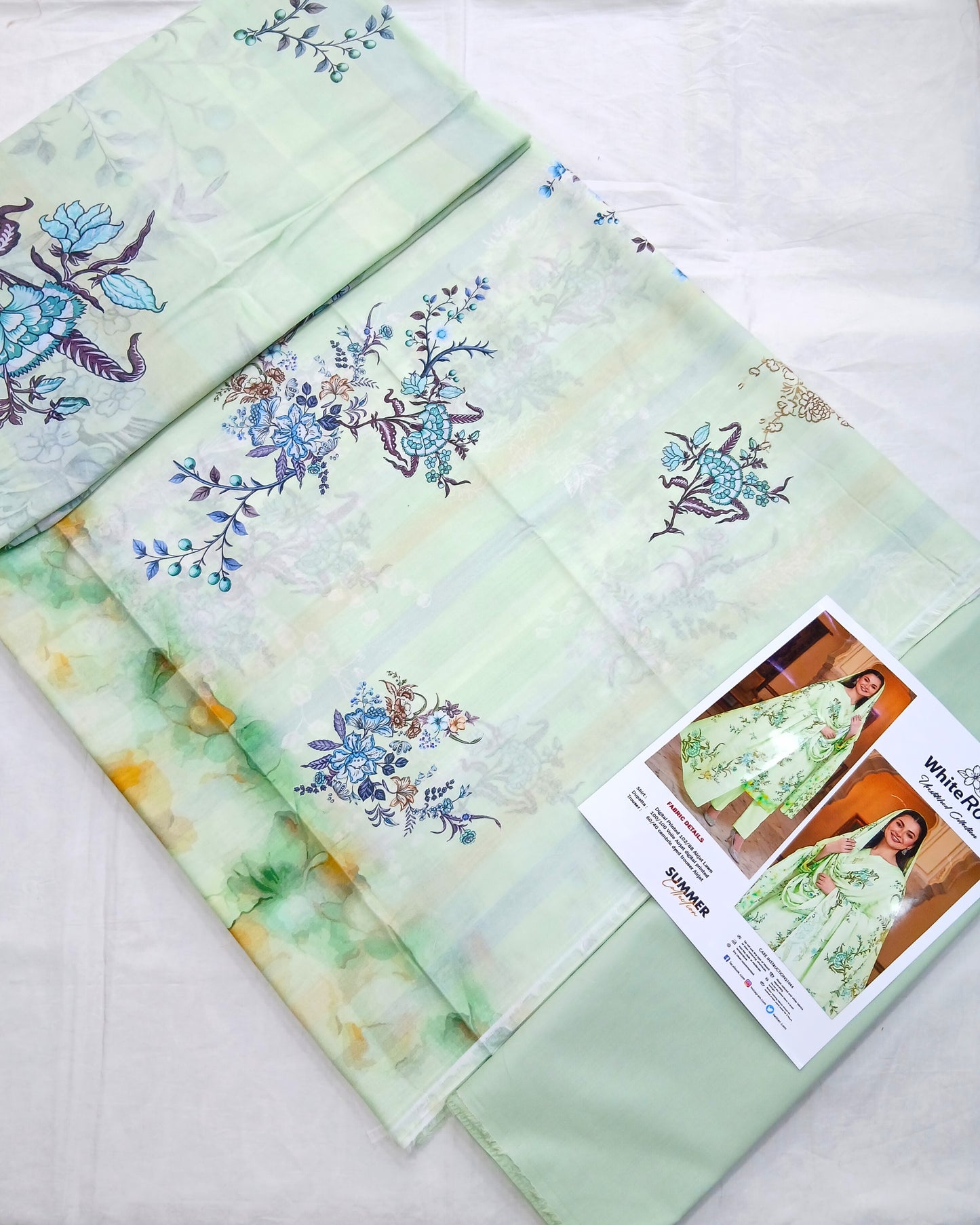 Digital Premium Soft Lawn 3PC | Unstitched Floral Prints