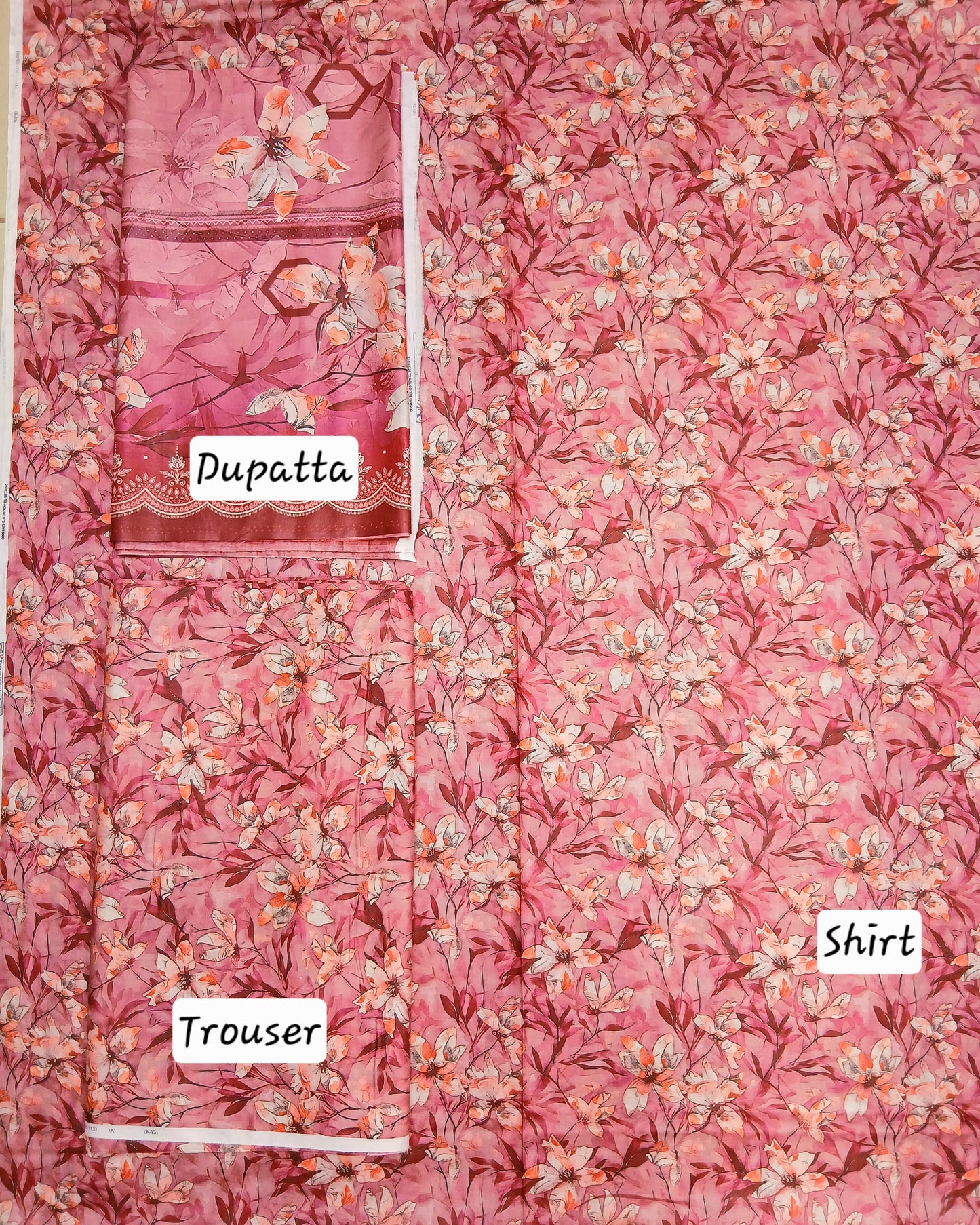 Kasturi Digital Lawn Cotton 3pc Unstitched Suit