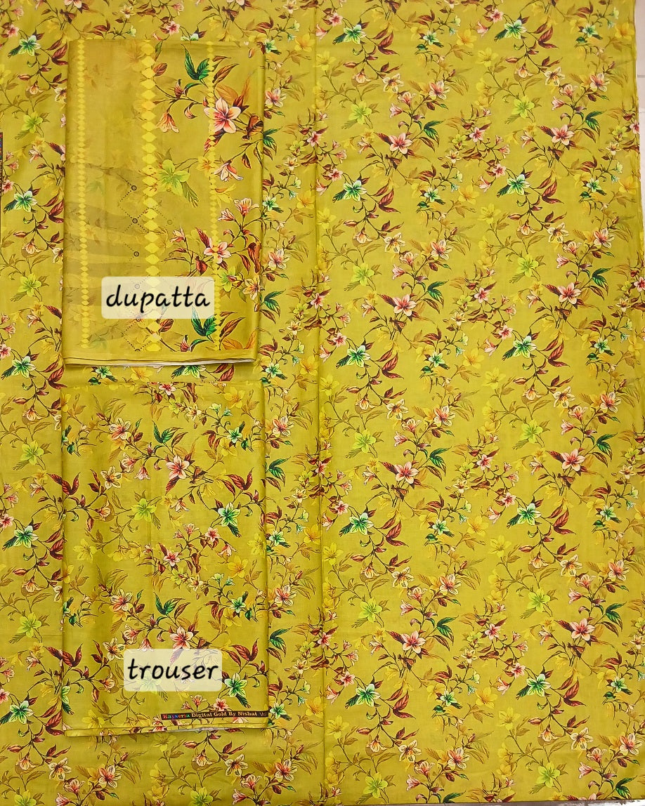 Keyseria Digital Gold Lawn 3pc