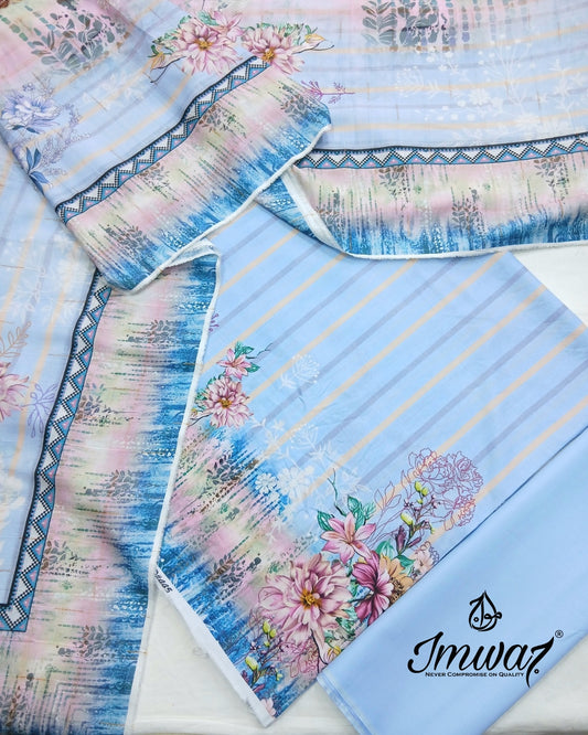 Virsa Jacquard Lawn 3pc Unstitched Suit by Imwaj