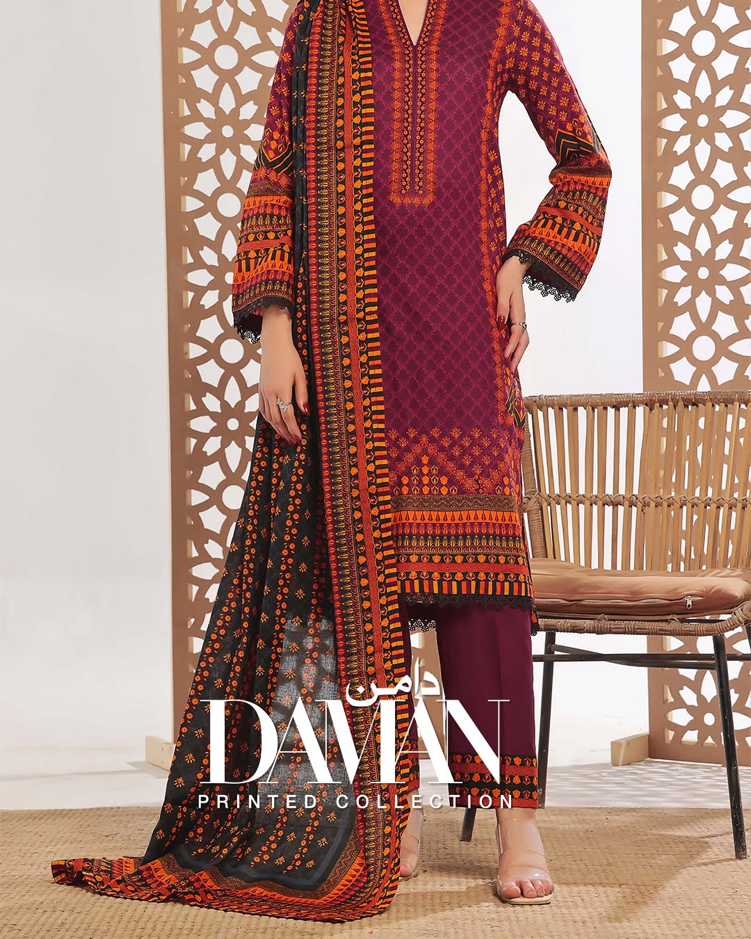 Daman Lawn 3Piece Unstitched | VS Textiles