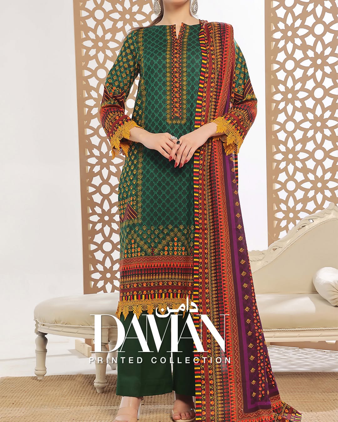 Daman Lawn 3Piece Unstitched | VS Textiles