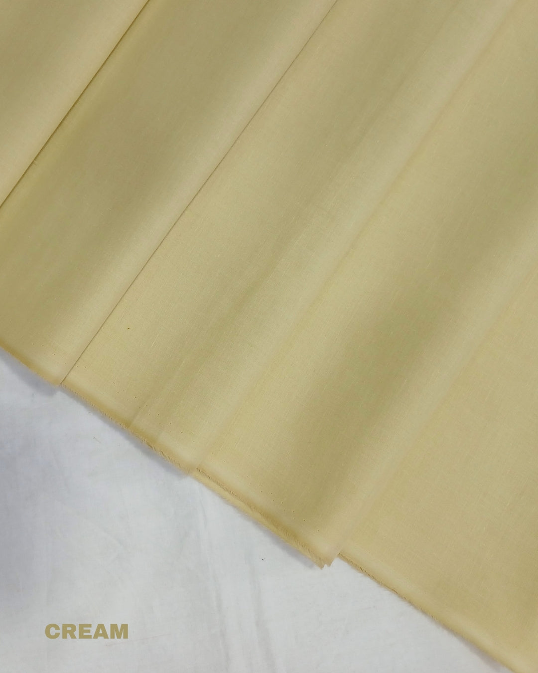 Super PIma Cotton Plain Fabric 38" | Cream