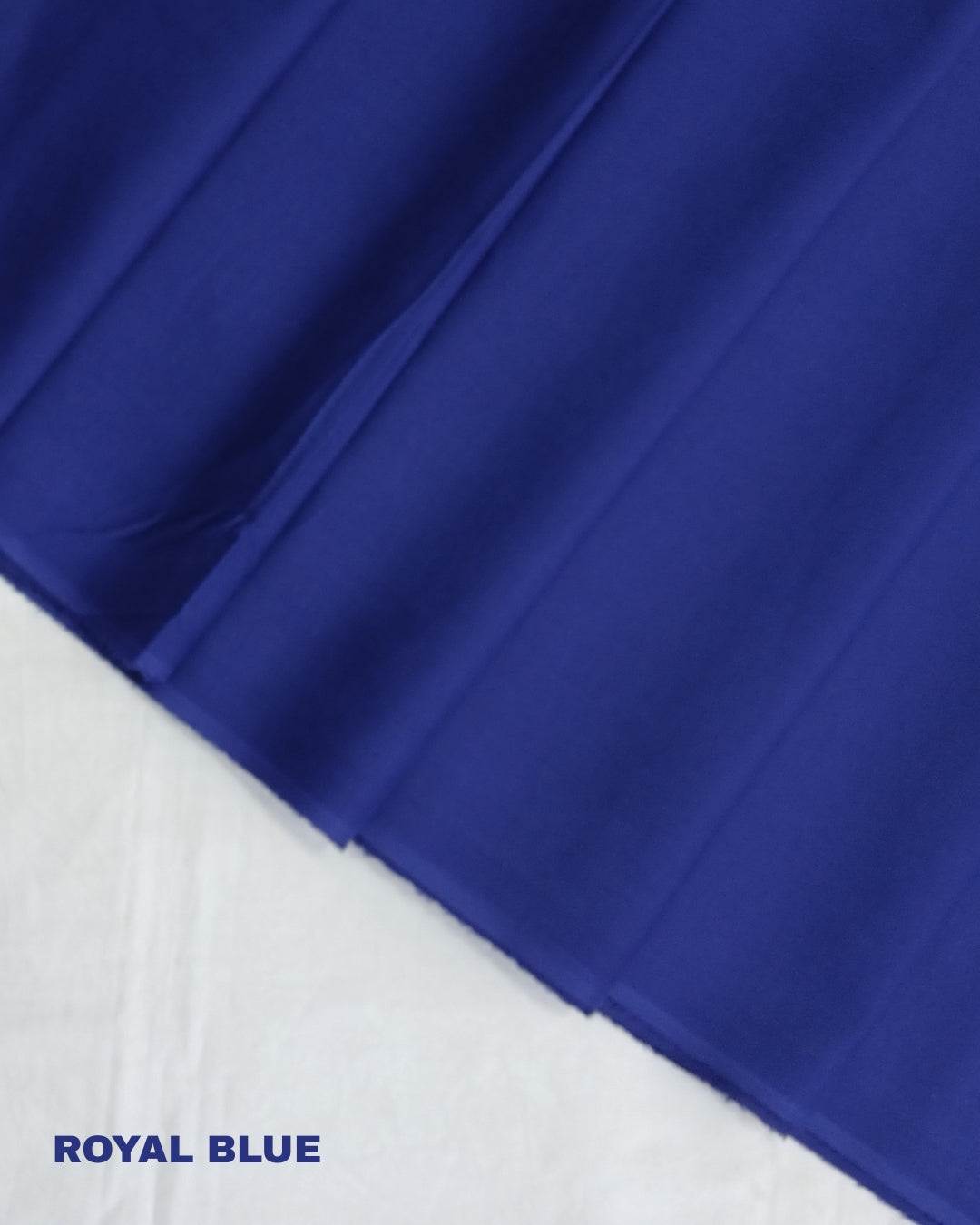 Super PIma Cotton Plain Fabric 38" | Royal Blue