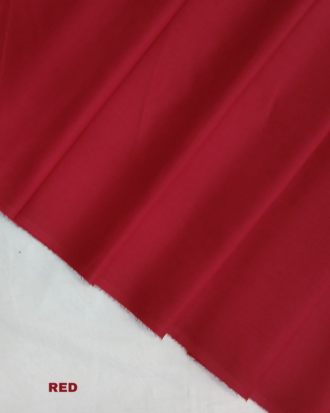 Super PIma Cotton Plain Fabric 38" | Red