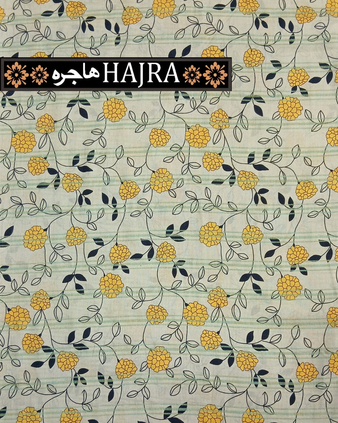 Hajra Exclusive Green Zari Lawn – 2pc Single Print