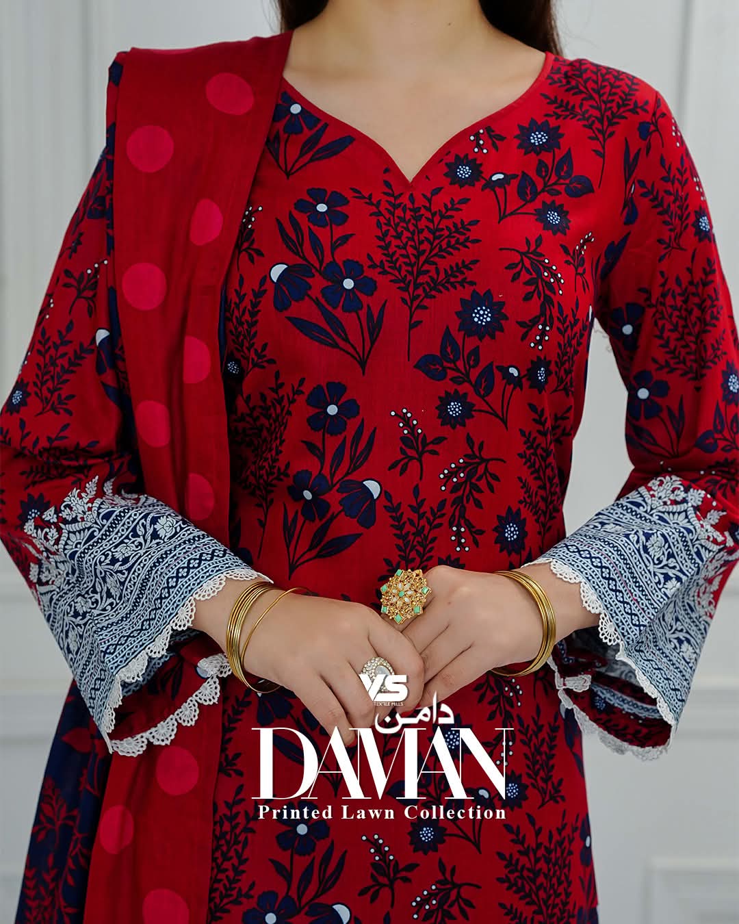 Daman Lawn 3Piece Unstitched | VS Textiles