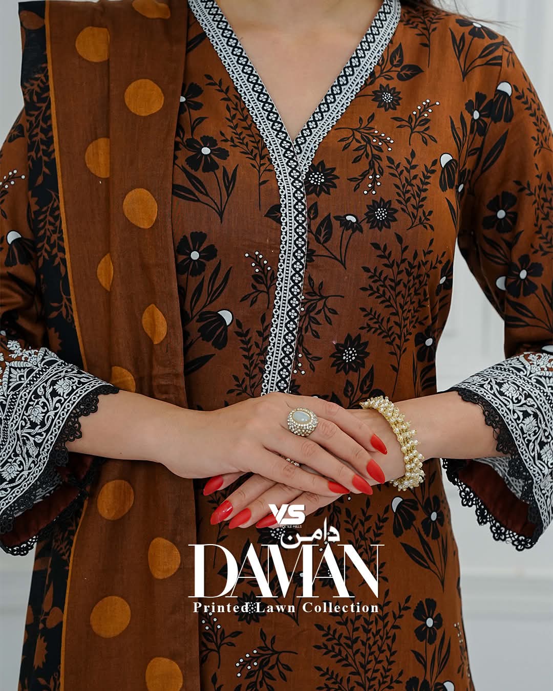 Daman Lawn 3Piece Unstitched | VS Textiles