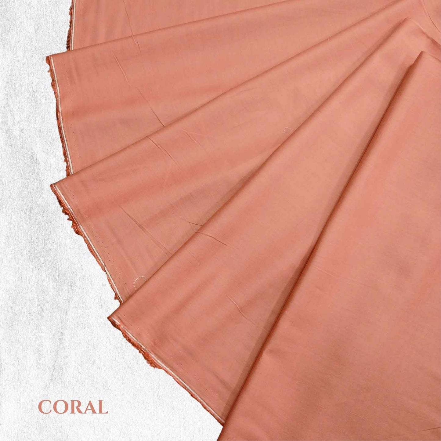 Soft plain lawn cotton fabric for summer wear