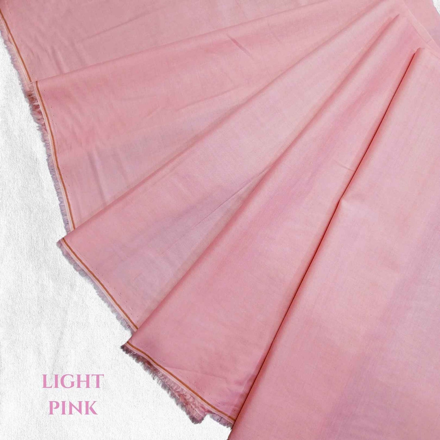 Premium Plain Dyed Lawn Fabric | Light Pink