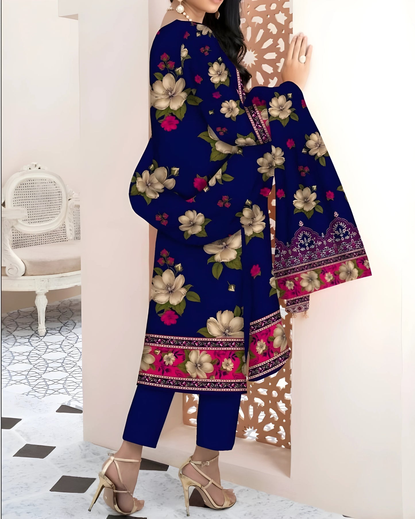 Kashish Classic Cotton 3pc – Al-Hamra Textiles - Nagina Cotton Emporium