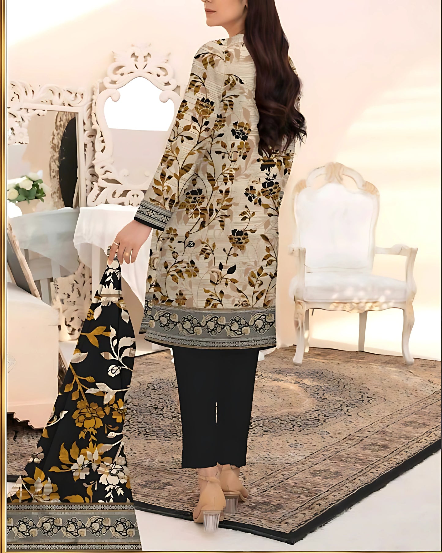Kashish Classic Cotton 3pc – Al-Hamra Textiles - Nagina Cotton Emporium