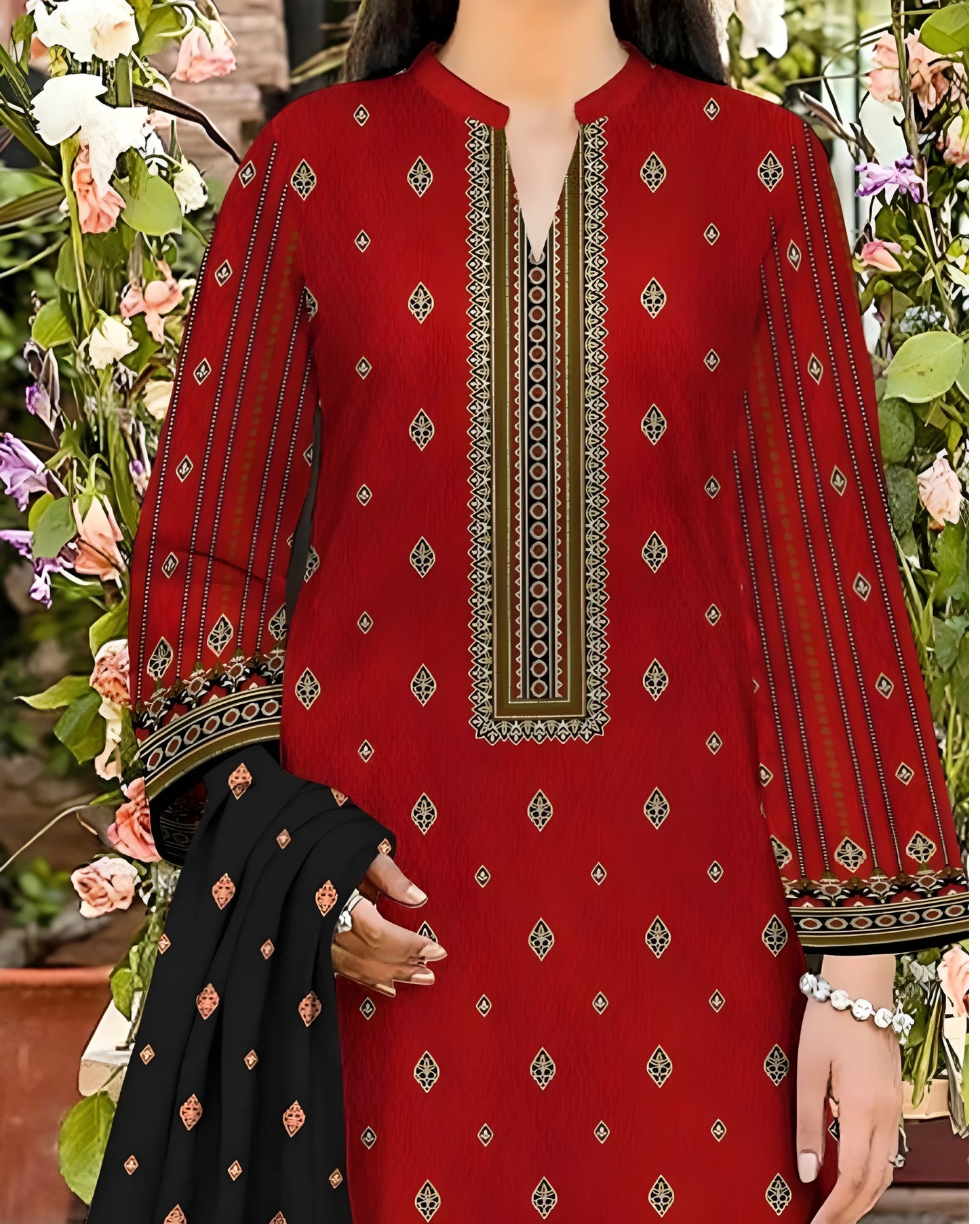 Kashish Classic Cotton 3pc – Al-Hamra Textiles - Nagina Cotton Emporium