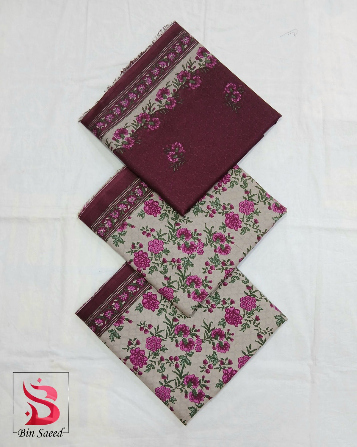 Bin Saeed Digital Lawn 3PC