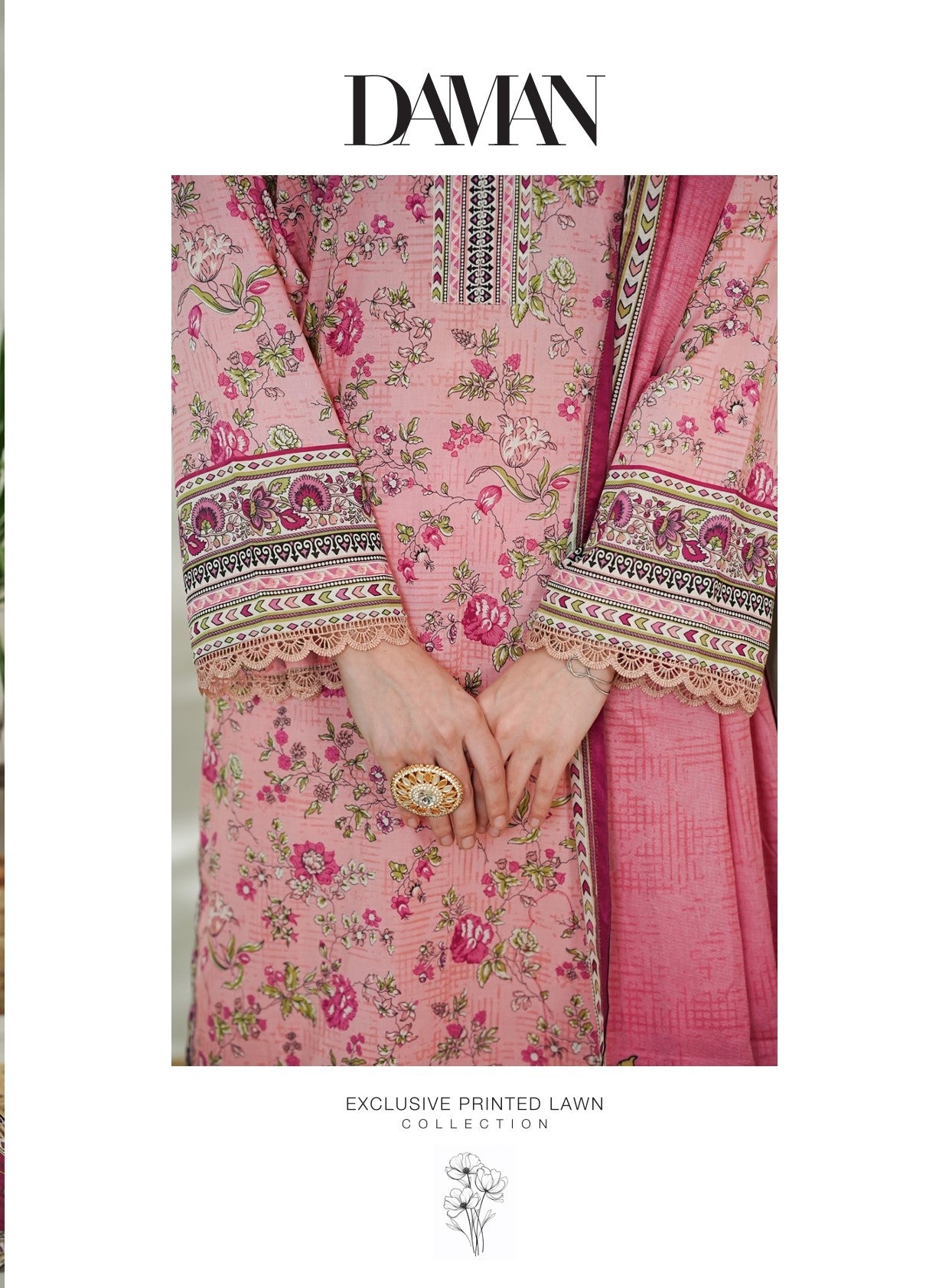 Daman Exclusive Lawn D-736