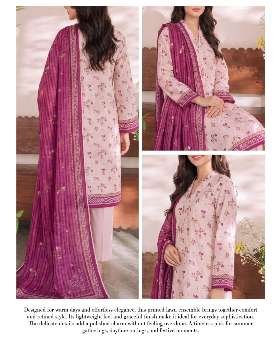 Daman Midsummer Cambric 3pc by VS Textiles | D. 950