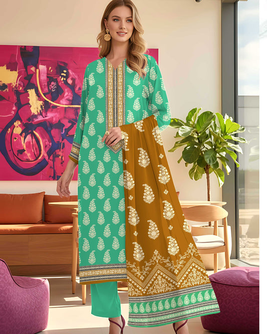 Kashish Classic Lawn 3PC – Soft Lawn | Al-Hamra Textiles