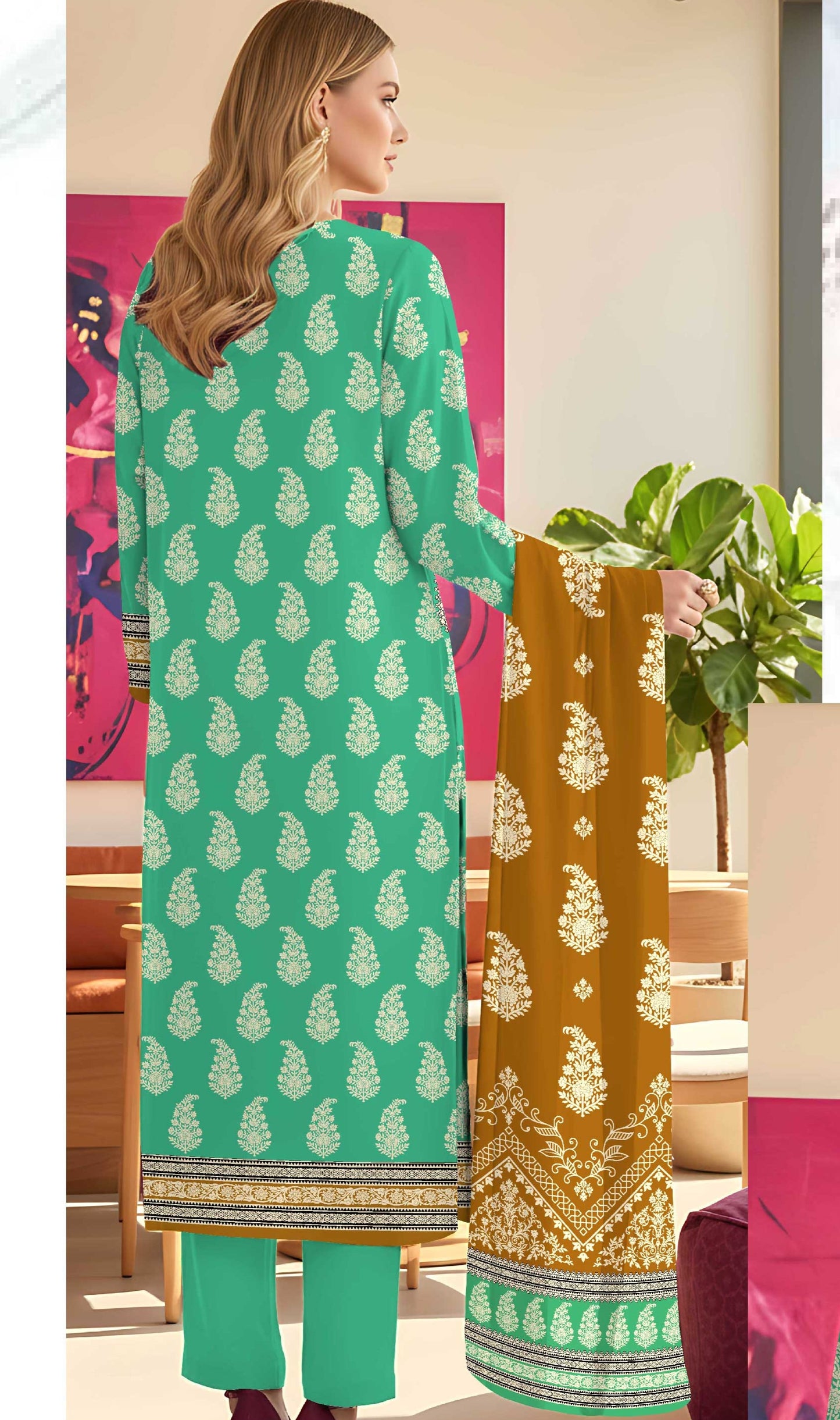 Kashish Classic Lawn 3PC – Soft Lawn | Al-Hamra Textiles