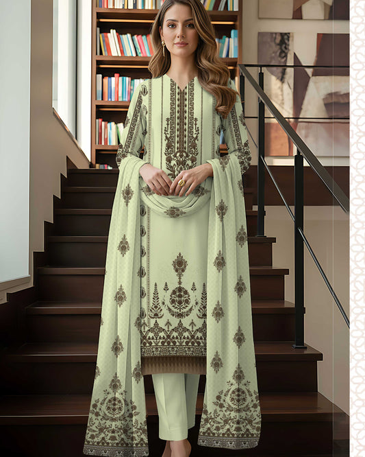 Kashish Classic Lawn 3PC – Soft Lawn | Al-Hamra Textiles