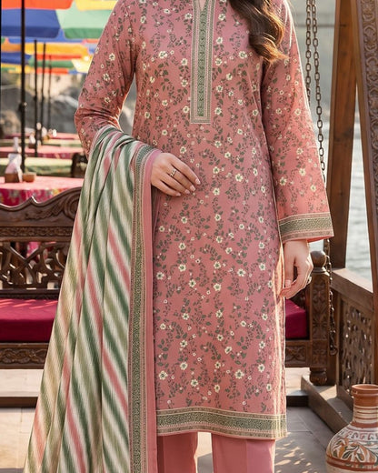 Designer Linen 3pc by Al-Hamra Textiles - D.302A