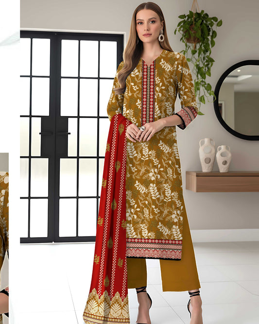 Kashish Classic Lawn 3PC – Soft Lawn | Al-Hamra Textiles