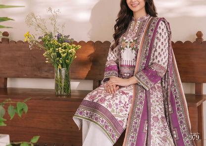 Daman Midsummer Cambric 3pc by VS Textiles | D. 979