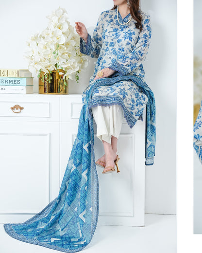 Shahkar Digital Bana Dora Lawn 3PC by VS Textiles