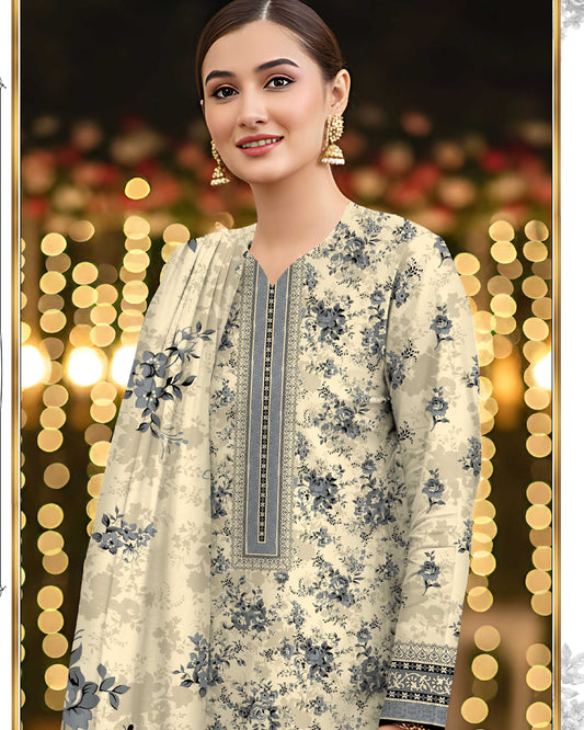 Grace Classic Lawn 3PC – Soft Lawn | Al-Hamra Textiles