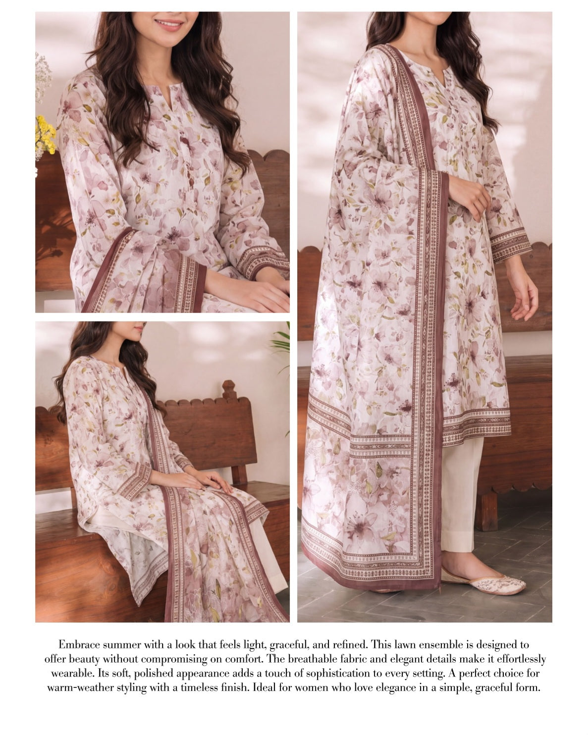 Daman Midsummer Cambric 3pc by VS Textiles | D. 955