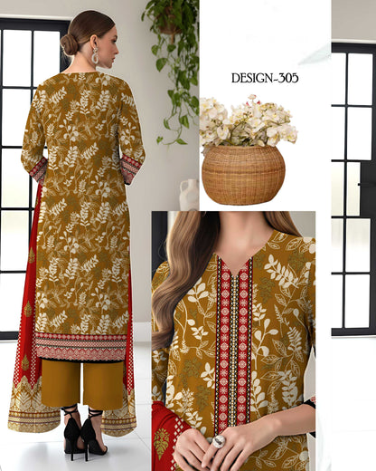 Kashish Classic Lawn 3PC – Soft Lawn | Al-Hamra Textiles