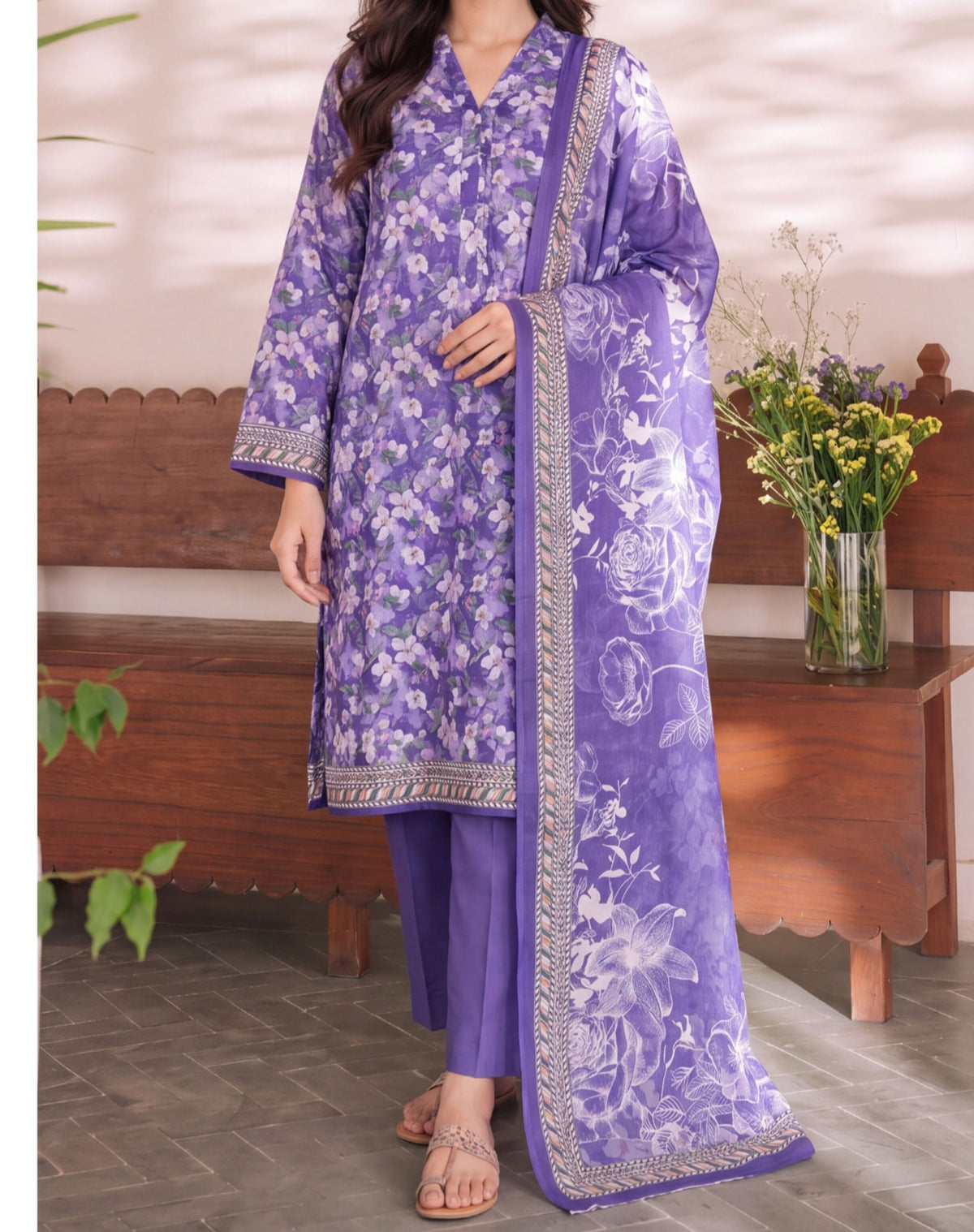 Daman Midsummer Cambric 3pc by VS Textiles | D. 958
