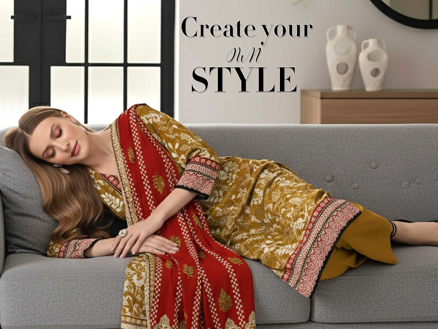 Kashish Classic Lawn 3PC – Soft Lawn | Al-Hamra Textiles