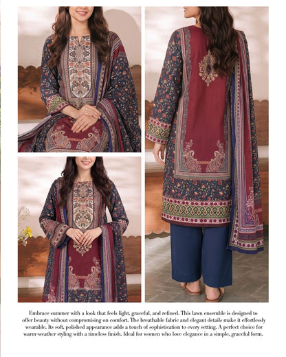 Daman Midsummer Cambric 3pc by VS Textiles | D. 978