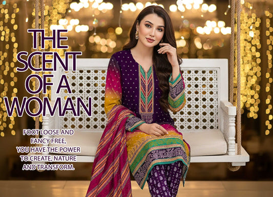 Grace Classic Lawn 3PC – Soft Lawn | Al-Hamra Textiles