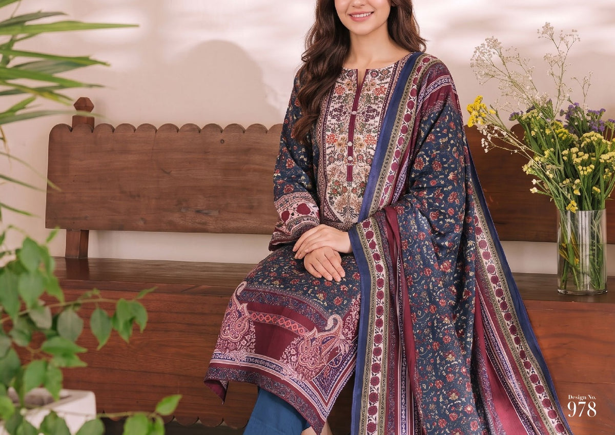 Daman Midsummer Cambric 3pc by VS Textiles | D. 978