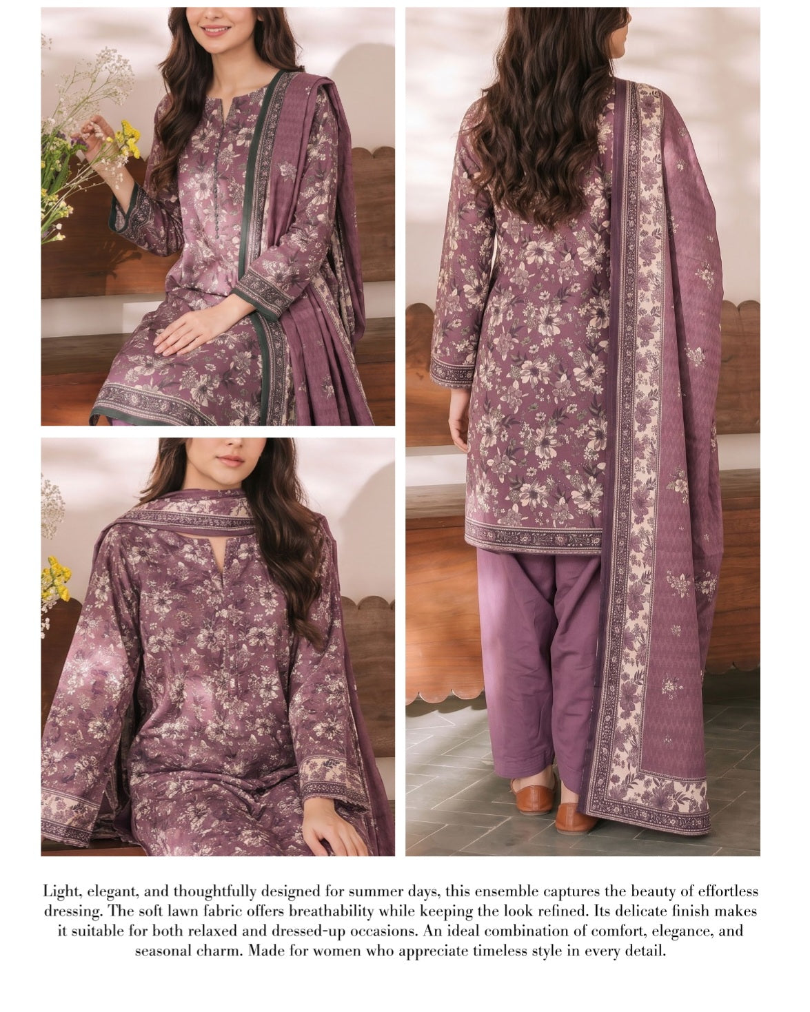 Daman Midsummer Cambric 3pc by VS Textiles | D. 985