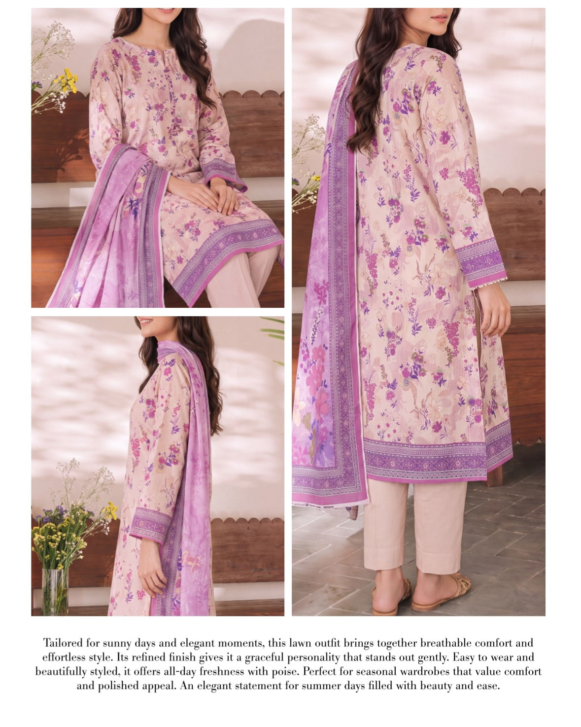 Daman Midsummer Cambric 3pc by VS Textiles | D. 957