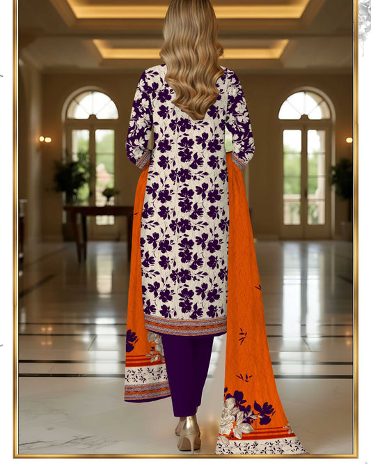 Grace Classic Lawn 3PC – Soft Lawn | Al-Hamra Textiles