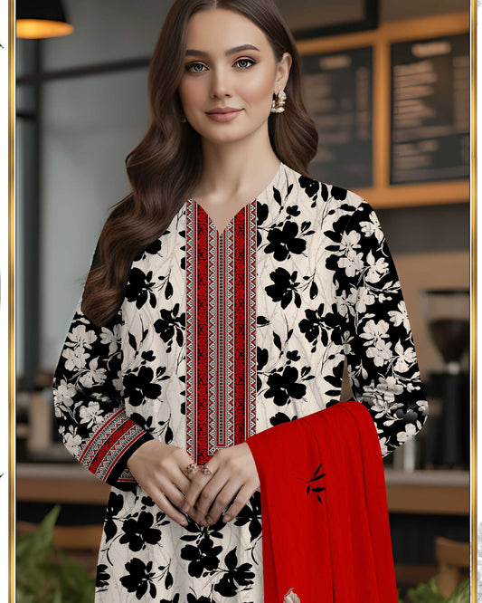 Grace Classic Lawn 3PC – Soft Lawn | Al-Hamra Textiles