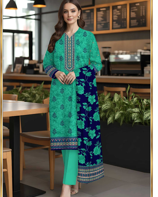 Grace Classic Lawn 3PC – Soft Lawn | Al-Hamra Textiles