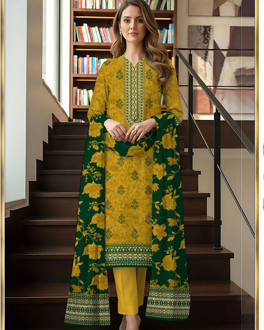 Grace Classic Lawn 3PC – Soft Lawn | Al-Hamra Textiles