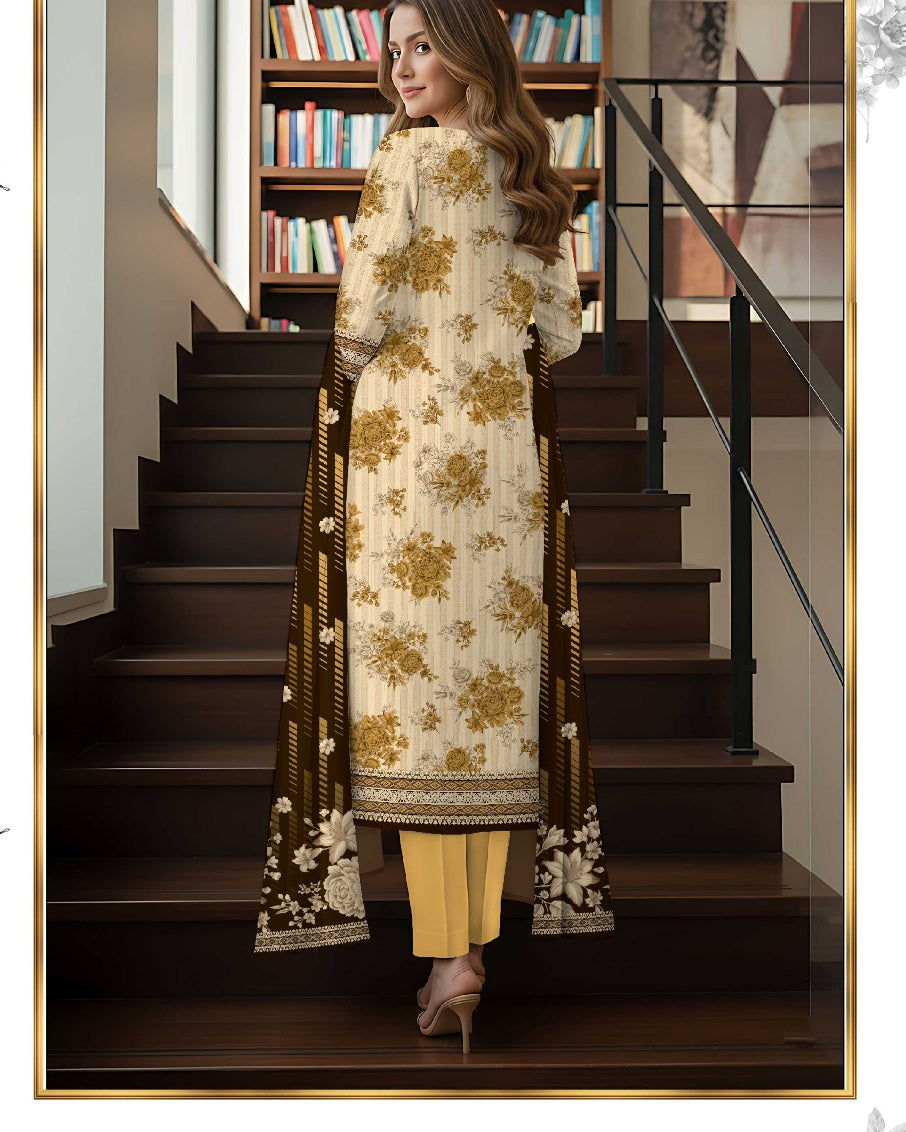 Grace Classic Lawn 3PC – Soft Lawn | Al-Hamra Textiles