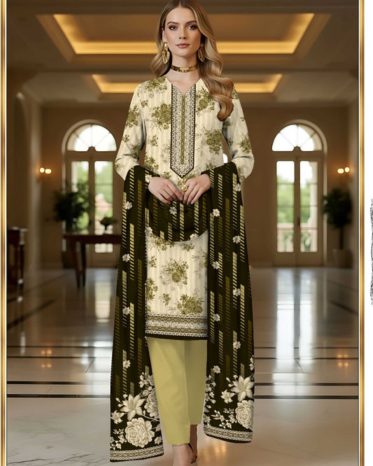 Grace Classic Lawn 3PC – Soft Lawn | Al-Hamra Textiles