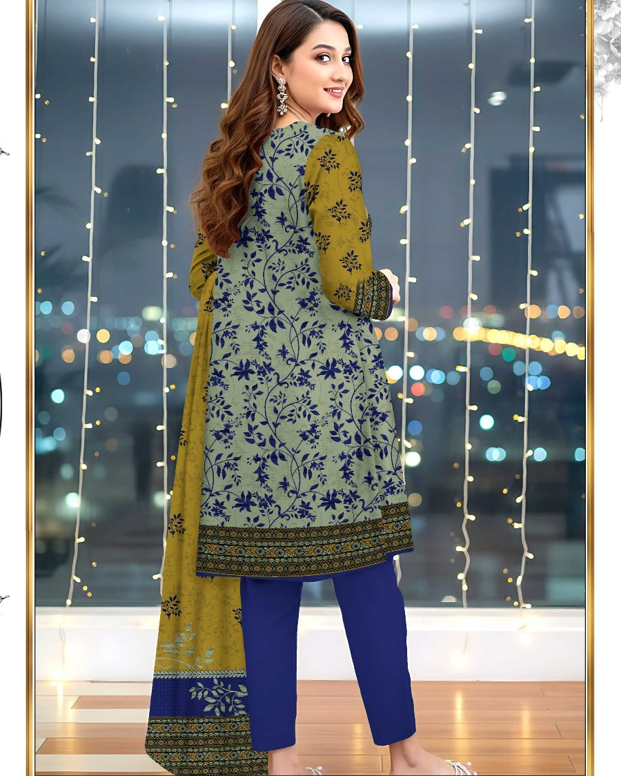 Grace Classic Lawn 3PC – Soft Lawn | Al-Hamra Textiles