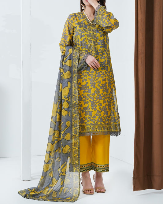 Shahkar Digital Bana Dora Lawn 3PC by VS Textiles